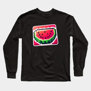 Watermelon Harvest Field Product Fruit Sweet Vintage Since Retro Long Sleeve T-Shirt